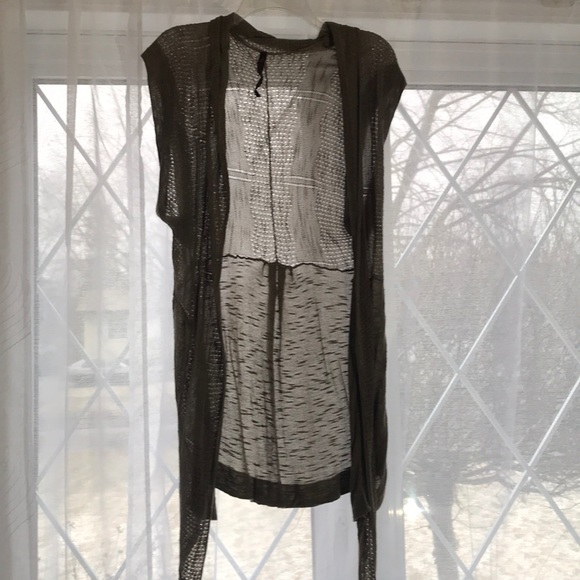 USA Made sleeveless cardigan